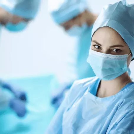 image of a nurse in the operating room