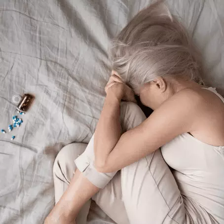image of a woman on medication for depression