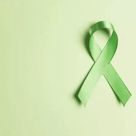 image of light green ribbon