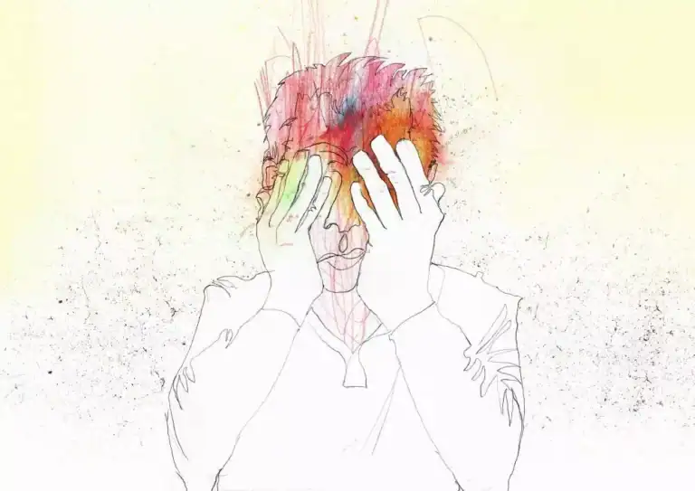 image of a person overwhelmed by his chronic pain before ketamine treatment