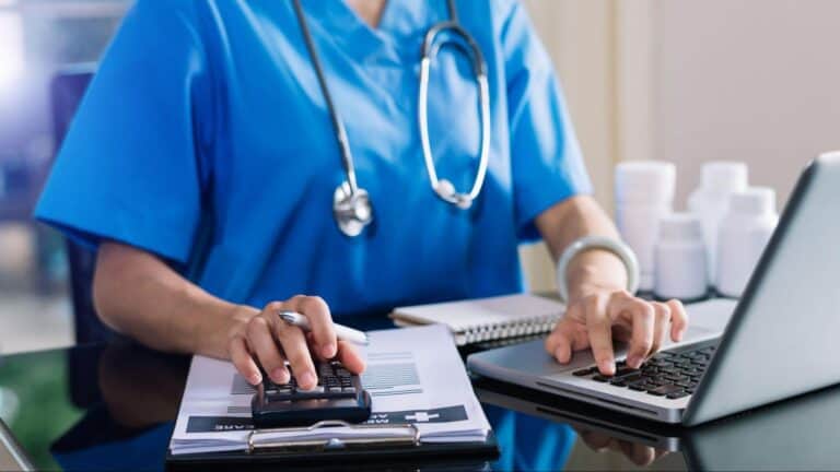 image of a nurse reviewing costs of ketamine therapy in Maryland