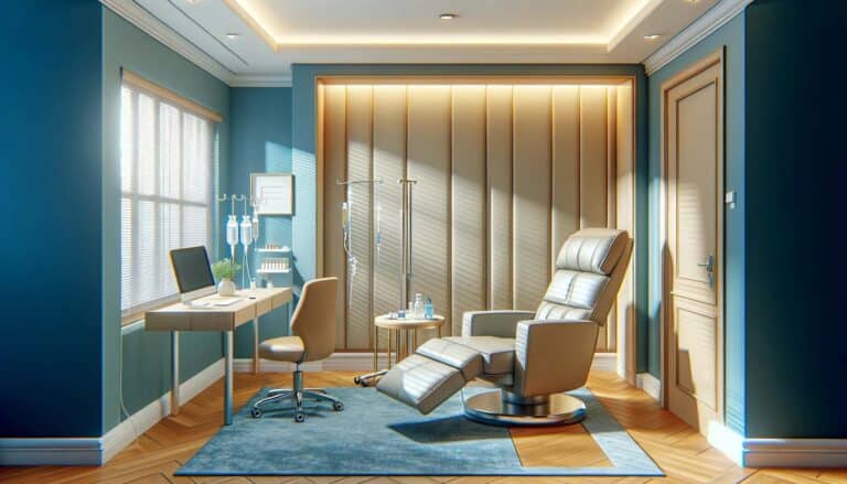 Ketamine clinic patient room