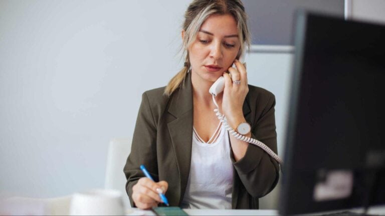 woman on the phone finding insurance coverage for ketamine infusions in Virginia