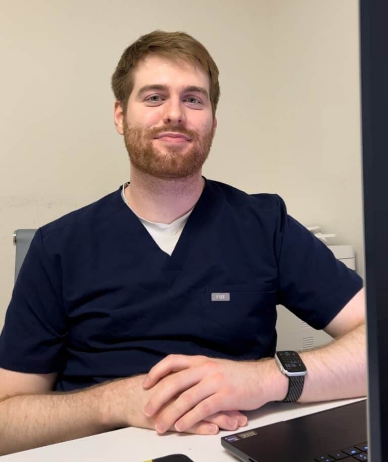 Ketamine nurse Samuel Griffith smiling at Avesta Ketamine Wellness in DC, Virginia, and Maryland