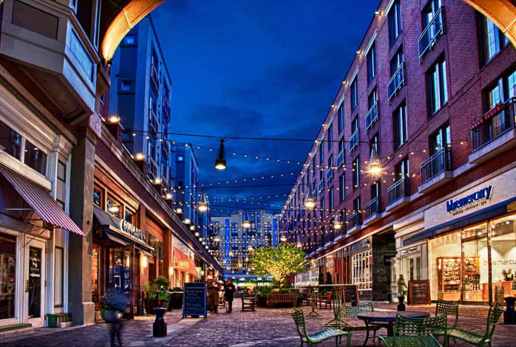 Bethesda Row Evening